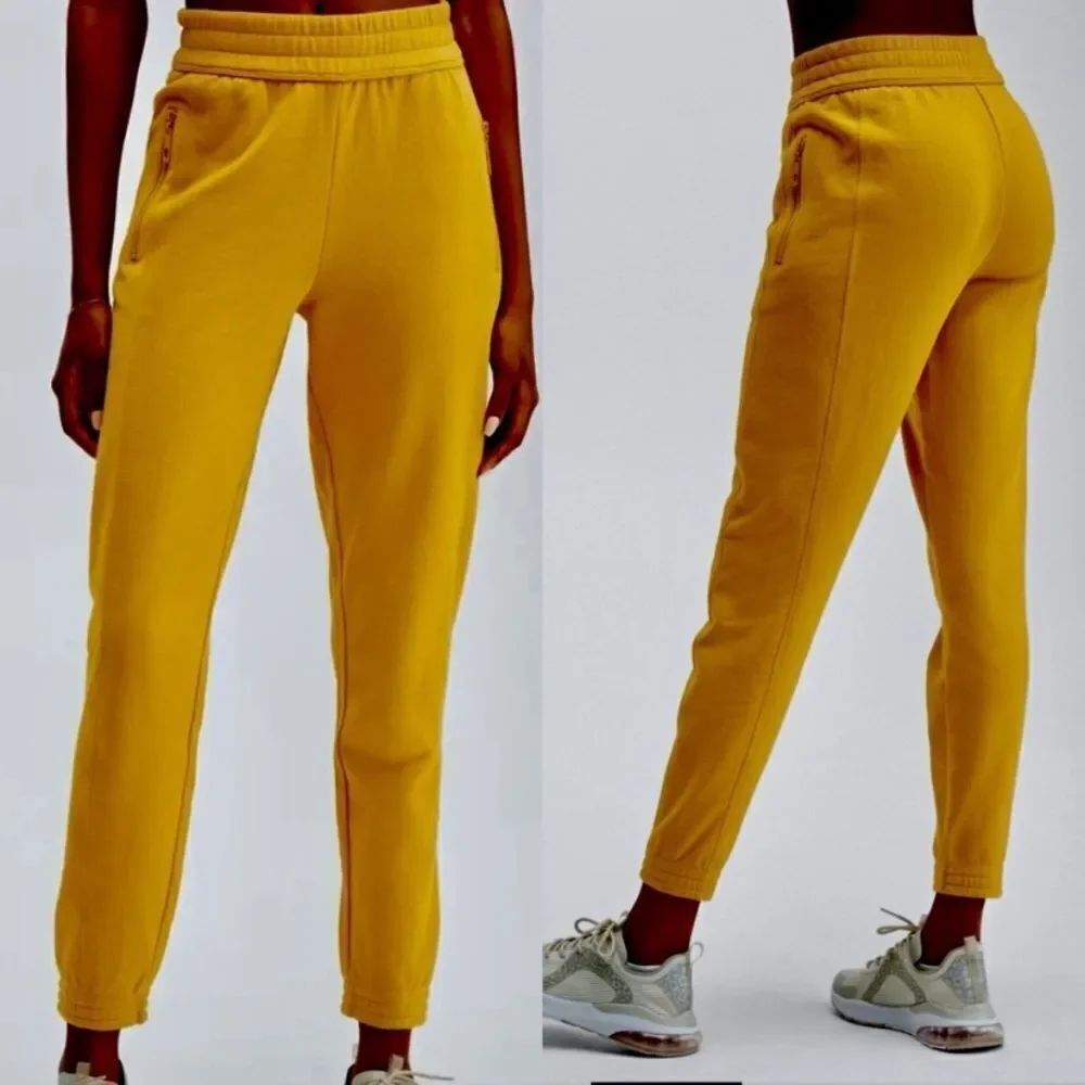 Fabletics Eco-Concious Slim Jogger Sweatpant - Mustard